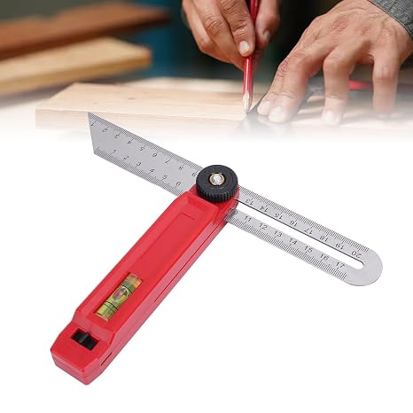Adjustable T Bevel, T-Sliding Angle Finder with Level Bubble