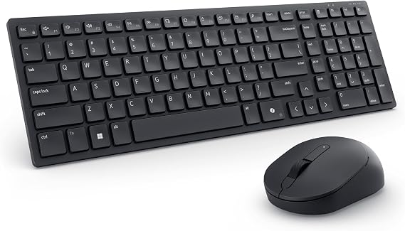 Dell KM555 Pro Compact Silent Keyboard and Mouse, Black