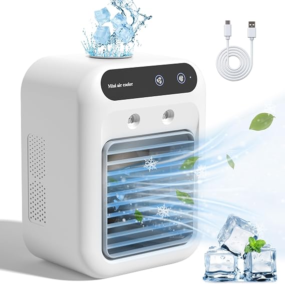 Portable AC for Car, 25W Rechargeable Portable Air Conditioners
