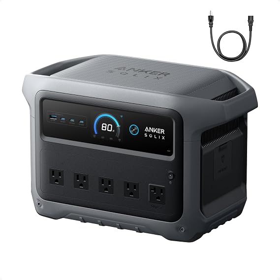 Anker SOLIX C1000 Gen 2 with AC charging cable, 2000W 1024Wh Power Station