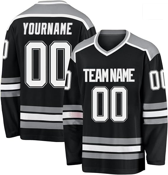Customizable Field Hockey Jersey for Mens Personalized Boys Ice Hockey Practice Shirt Custom Training Jersey Name Number Logo
