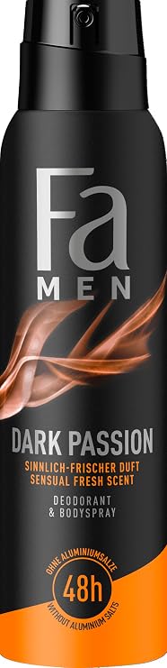 Fa Men Dark Passion Spray Deodorant- 150 ml
