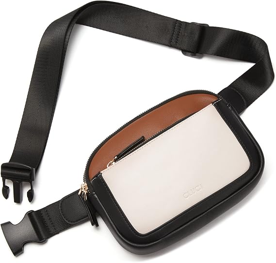 CLUCI Fanny Packs for Women Cross body, Belt Bag for Women, Mini Everywhere Crossbody Waist Bag Adjustable Strap, Vegan Leather Women's Fanny Pack