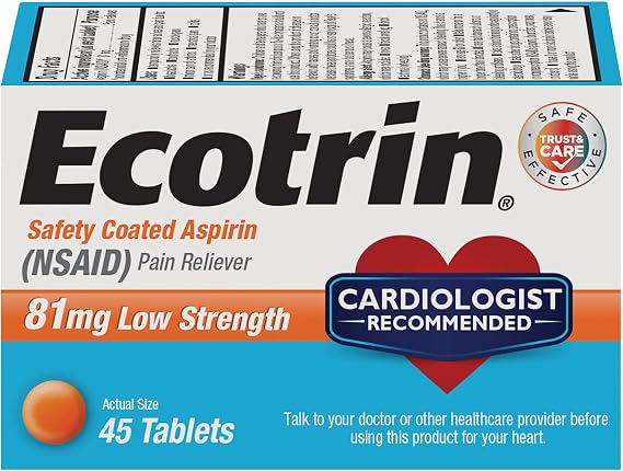 ECOTRIN ADULT LOW DOSE 81MG (45 tablets)