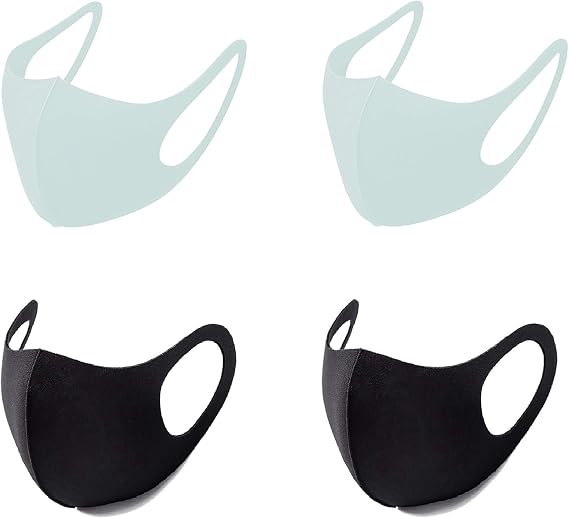 4 Pack adult face masks Nanosase G Sports face masks nano 3d Poly Spandex cool face mask is not cotton mask