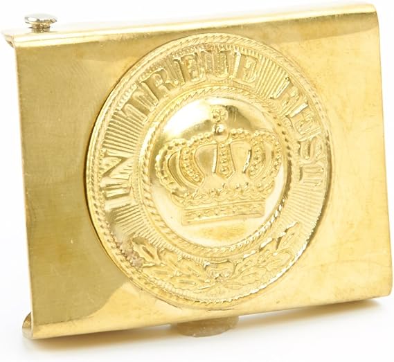 Imperial German WWI Brass Bavarian In Treue Fest Belt Buckle