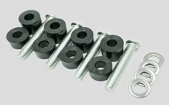 M8 x 45mm with 25mm Long Spacers, TV Mounting Bolts Work