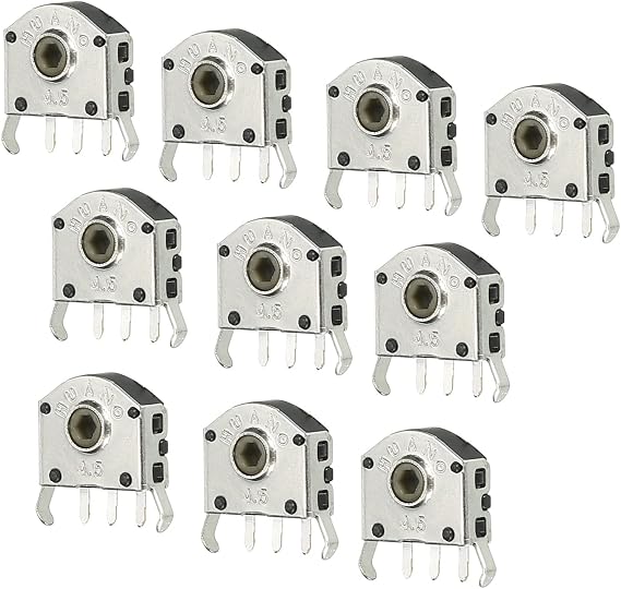MECCANIXITY マウスホイールエンコーダー 4.5mm 300W 時間 正確なデコーダー ロータリーマウス スクロールホイールエンコーダー 10個