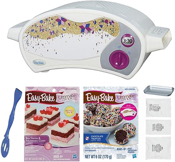 Easy Bake Oven Kit + Mini Whoopie Pie Refill + Chocolate Truffle Refill Set