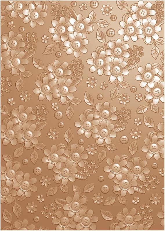Briartw 3D Embossing Folder for Card Making,Mini Blooms Clear Plastic Texture Fades Embossing Folder Template for Scrapbooking and Other Paper Craft Album Stamps DIY Decoration