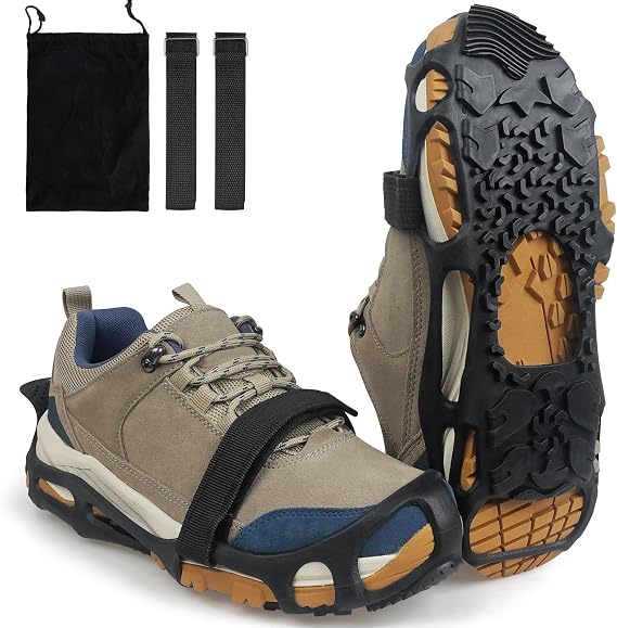 Spikeless Shoe Cleats Anti Slip Roofing Shoes, Rubber Shoe Covers for Roofing, Wet Floors, Slippery Surfaces, Snow and Ice Walking, Versatile Non-Slip Safety Work Shoes Grips
