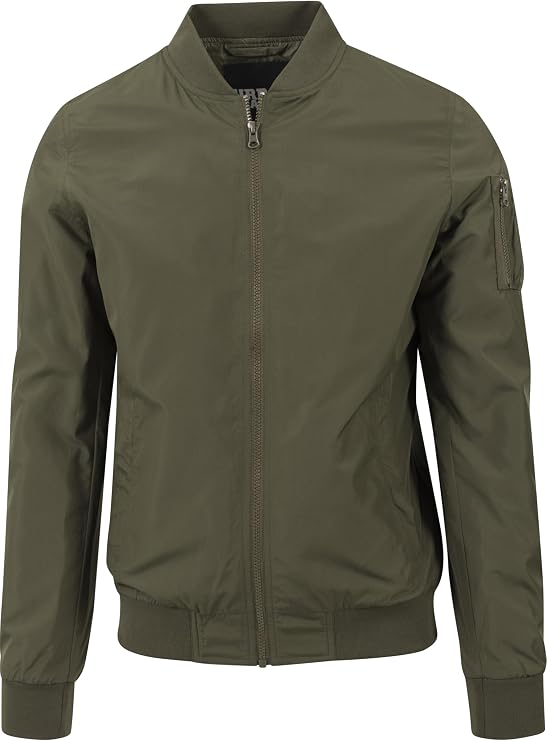 Urban Classics - LIGHT BOMBER Jacket dark olive - M