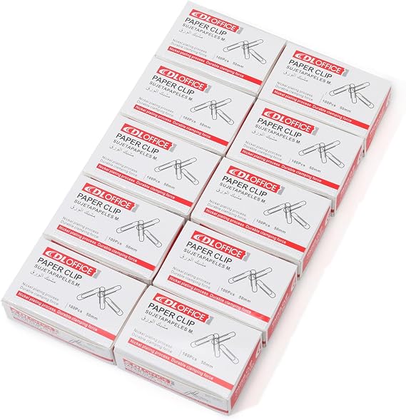 Jumbo Paper Clips,1000 Pcs (10100),Silver 2.0IN,for Office & School Use