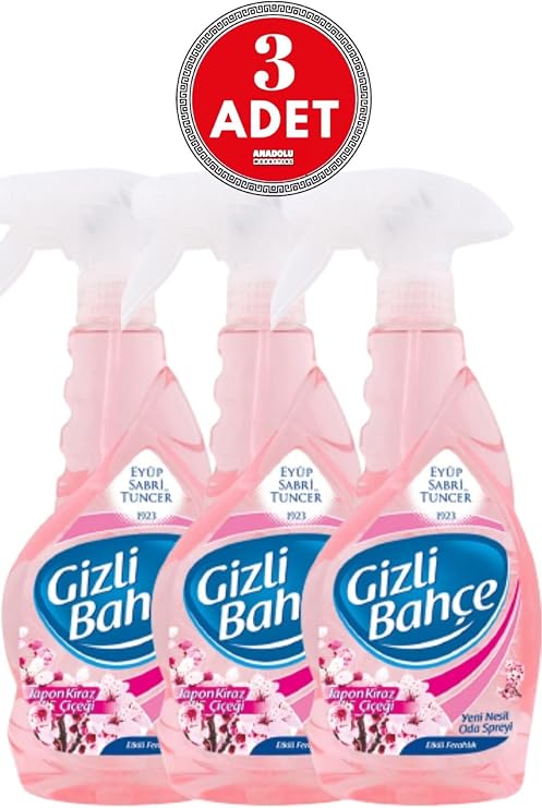 Eyüp Sabri Tuncer Gizli Bahçe Oda Kokusu Japon Kiraz Çiçeği 500 ml x 3 Adet