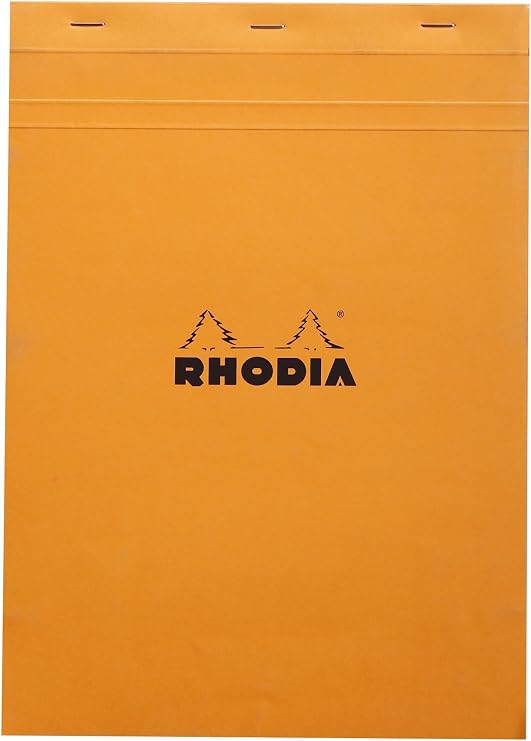 Rhodia Notepads Graph Orange 8-1/4X11-3/4