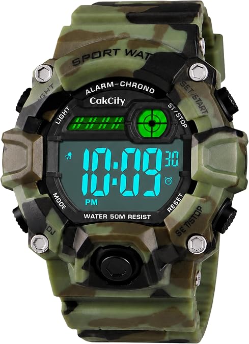 Kids Camouflage Watch, Boys Ages 8-12 Digital Waterproof Watches for Gifts