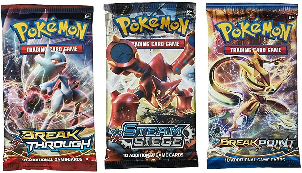 Pokemon random Booster Cards, Pack of 3