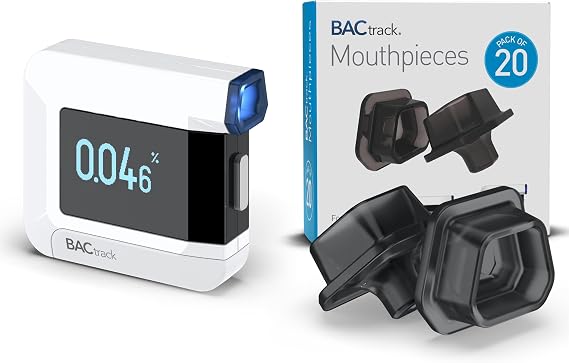 BACtrack C8 Breathalyzer & 20 Breathalyzer Mouthpieces