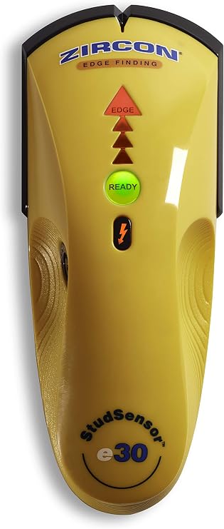 Zircon StudSensorTM e30 Edge-Finding Stud Finder with Live Wire Detection