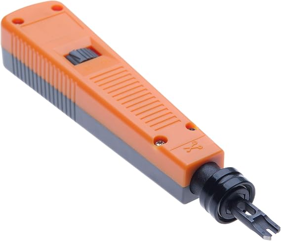 Punch Down Krone Tool by Keple Impact Cable Krimper Punching Wire Insertion Tool with 110/88 Blade for IDC Connectors, 8P8C Keystone Patch Panels, 110 Block Terminals, Cat 5/6/ 6a Wiring Systems