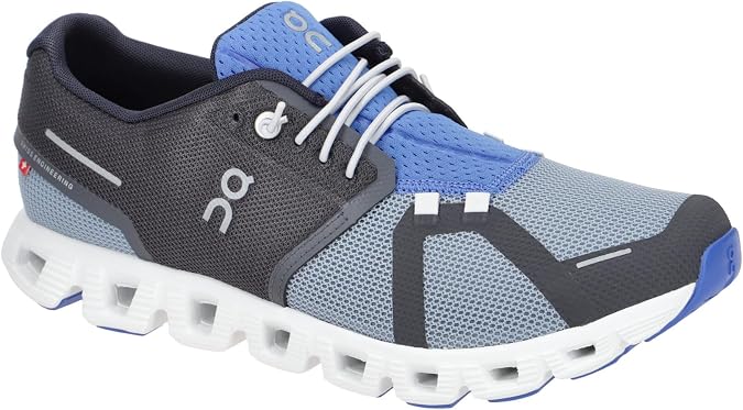 On Cloud 5 Push Men's Running Shoes, Eclipse/Chambray, 32.0 cm