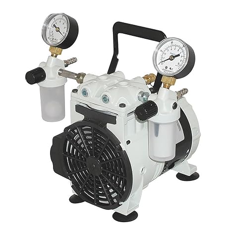 Welch Vacuum 2546B-01 Standard Duty Pump, 1-Head, 46 LPM, 60 Torr, 115V