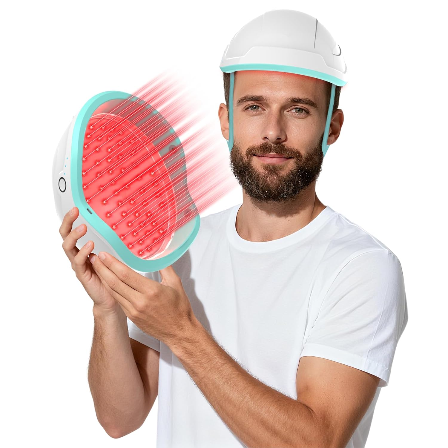 ikeener lllt laser helmet for hair growth fda approved rechargeable laser cap against hair loss women and men with 109pcs 650nm laser diodes hair growth treatment