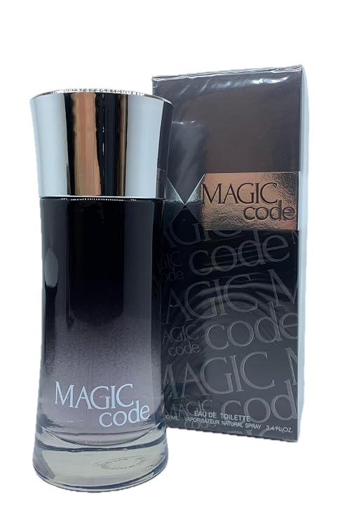 Magic Code Men's Cologne 3.4 Fl. Oz. Eau de Toilette Natural Spray