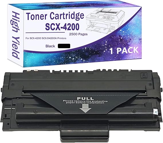 SCX4200 Compatible Toner Cartridges for SCX4200 for SCX-4200 SCX-4300 Printers, High Yeild Black 1 Pack