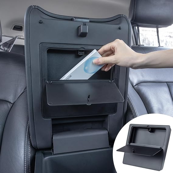 PIMCAR Center Console Hidden Organizer for 2023-2026 Honda Pilot, 2024-2026 Honda Ridgeline/Passport Armrest Hidden Storage Box Secret Compartment Press to Open and Close Car Accessories