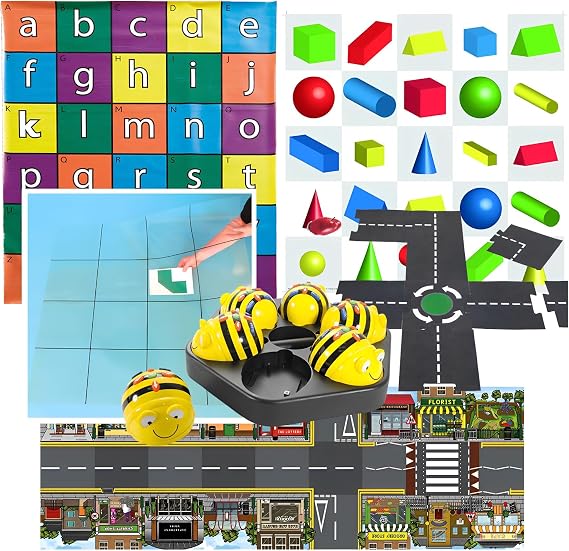 6X Bee-Bot See & Say with 4 Mats, Modular Road & Free Dock