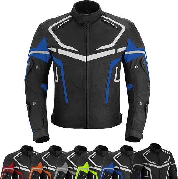 Mens Motorbike Jacket Waterproof CE Armoured For Bikers Mens Boys Coat Protective Cordura Motorcyle Textile Jacket