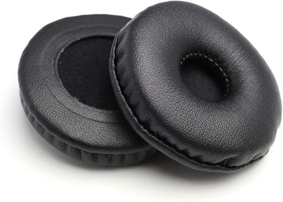 Replacement Earpads Leather Ear Cushions Spare Ear Pads Kit fit for Most Headphone Models: AKG,HifiMan,ATH,Philips,Fostex,Sony,Beats by Dr. Dre and More,Universal Diameter 55MM(1Pair Black)