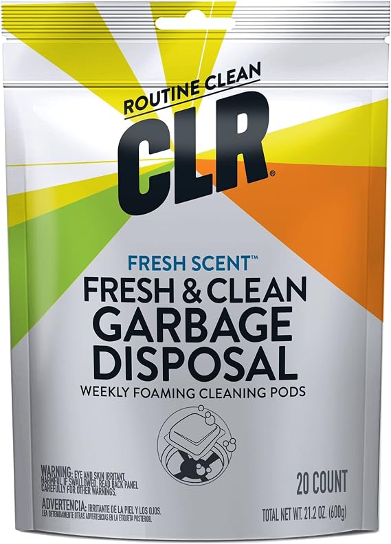 CLR Brands Garbage Disposal Cleaner and Deodorizer Pods, 20 Count