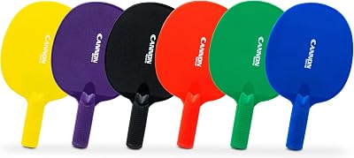 Cannon Sports Unbreakable Table Tennis Paddles - Waterproof & Weather Resistant Table Tennis Rackets for Indoor & Outdoor Use – Textured Easy Grip Handle – Multiple Color Options
