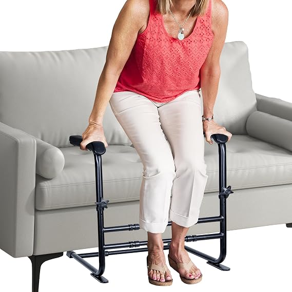 Adjustable Stand Assist for Couch, Chair Assist for Elderly, Chair Lift Assist Devices for Seniors, Safety Stand up Rail,Black