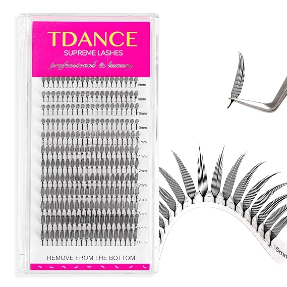 TDANCE Premade Anime Spikes Lash Extensions for Professional Lash Artists - Anime Lashes Extensions, Plume Flake Lash Extensions, Lightweight, Perfect for Salon Use Comic Spire Lashes (0.07-D,8-15mm)