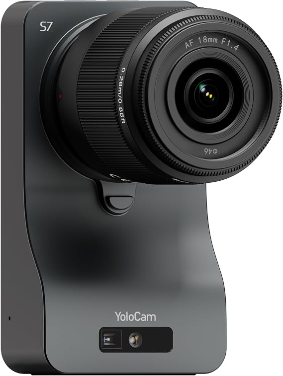 YOLOLIV YoloCam S7, 4K60 Streaming Camera with 18mm F1.4 MFT Lens