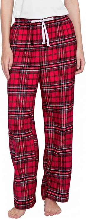 Women's 100% Cotton Flannel Plaid Pajama Pants