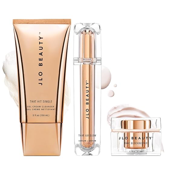 JLO BEAUTY 3-Step Skin Care Set: Cleanser, Serum & Moisturizer, 3 Pc