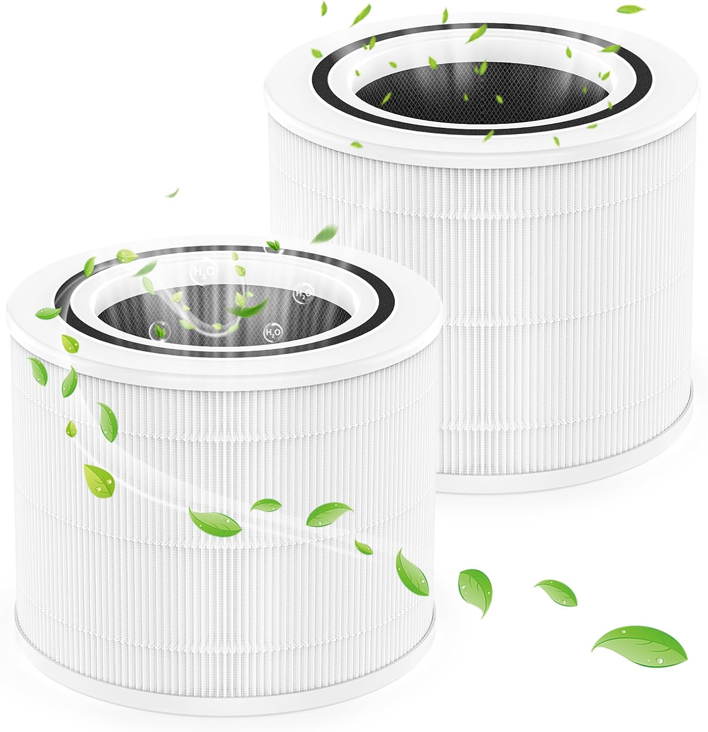 2 Pack Core 300 Replacement Filter for LEVOIT Core 300 Core 300S Air Purifier, 3-in-1 Filtration HEPA FilterActivated Carbon System, Replacement Part# Core 300S-PCore 300-P
