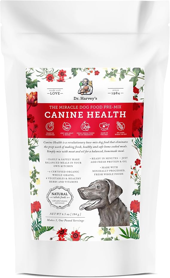 Dr. Harvey's Canine Health Dehydrated Dog Food Base Mix,Trial Size (6.5 oz)