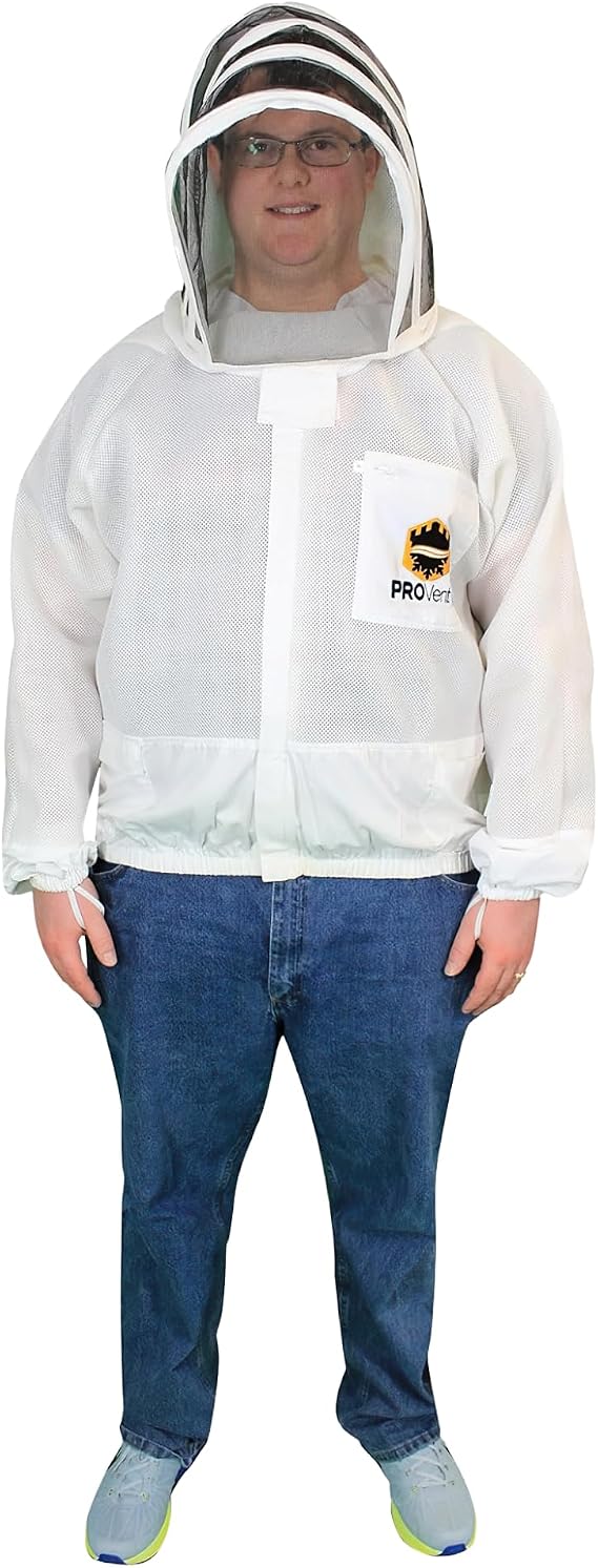 Mann Lake ProVent Beekeeping Jacket, Professional Grade, X-Small