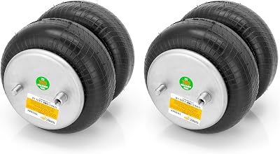 2 pack of TORQUE Double Convoluted Air Spring Bag Replaces Firestone 6944, W01-358-6944, Goodyear 2B9-252 2 x TR6944
