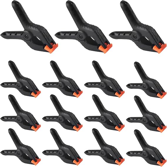 Pack of 15 Spring Clamps 4 Inch High Performance Nylon Spring