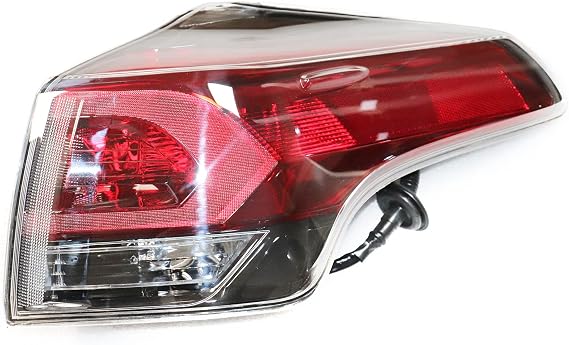 Rear Passenger Side Tail Light Compatible For Toyota RAV4 2016 2017 2018 Righ Clear Lens Outer Tail Lights Brake Lamps (Right outer)
