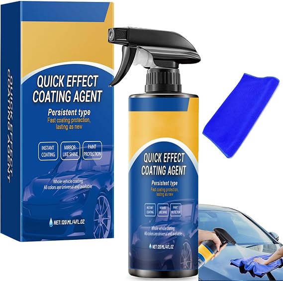 Car Polish Ceramic Coating Car Spray Wax, Advanced Car Quick-acting Coating Agent Rapid Ceramic Spray for Superior Paintwork Protection High-Gloss Finish (1 Pcs)