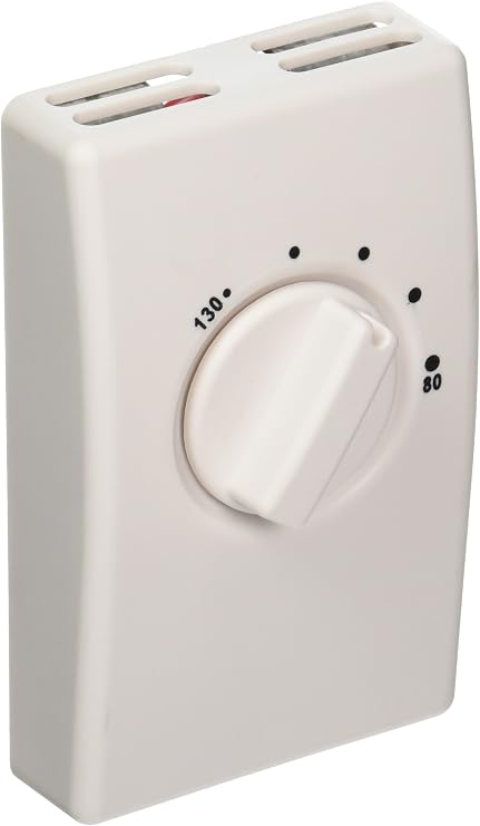 Systemair FAT 10 Fantech Attic Thermostat, 80 To 130 Degree, 115 Volt, 22 Amp