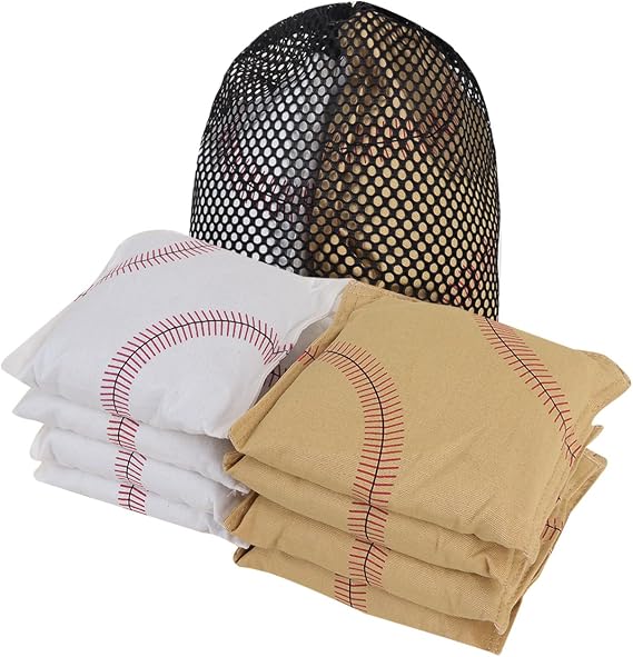 GSE Weather Resistant Cornhole Bean Bags for Toss Game, 8 Pack, 6" x 6"