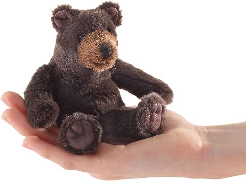 Folkmanis Mini Sitting Bear Finger Puppet